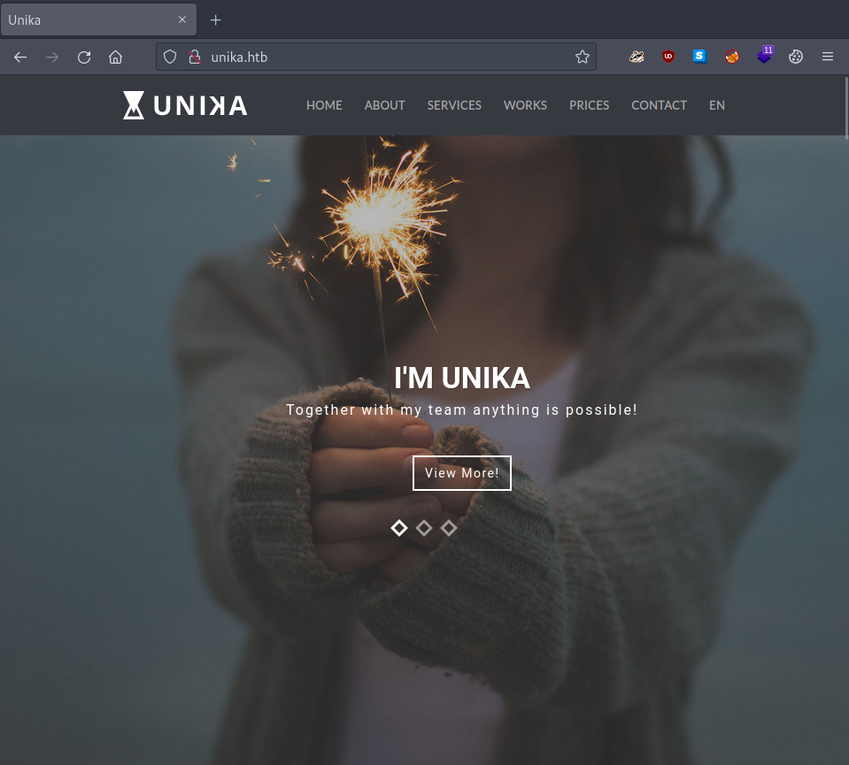 unika-webpage