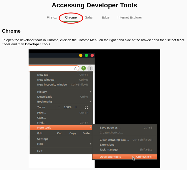 Accessing Developer Tools - 2