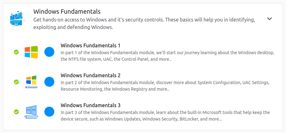 Windows Fundamentals Module